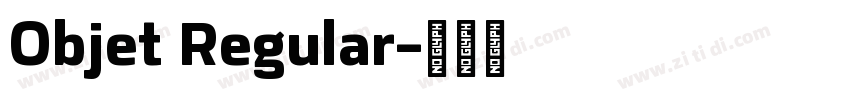 Objet Regular字体转换